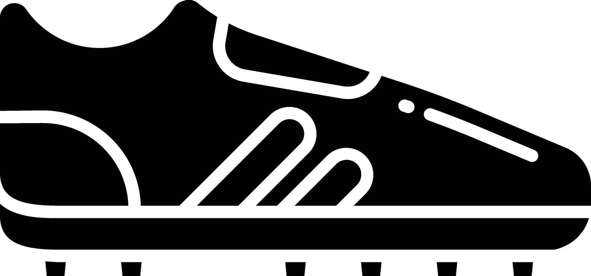 stud shoe solid glyph illustration vector