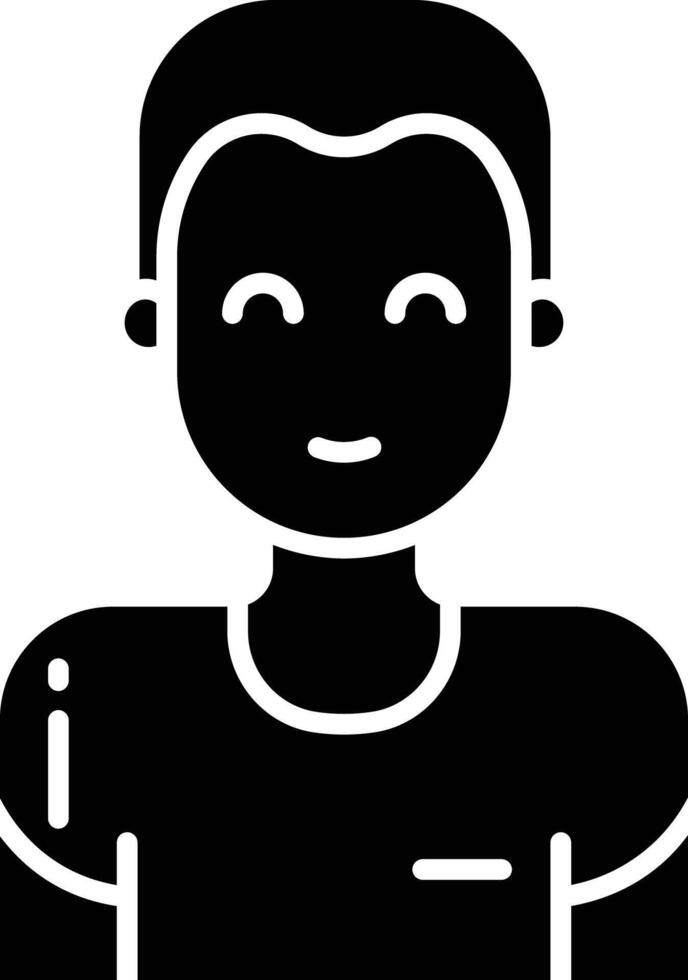 Football Player solid glyph illustration vector