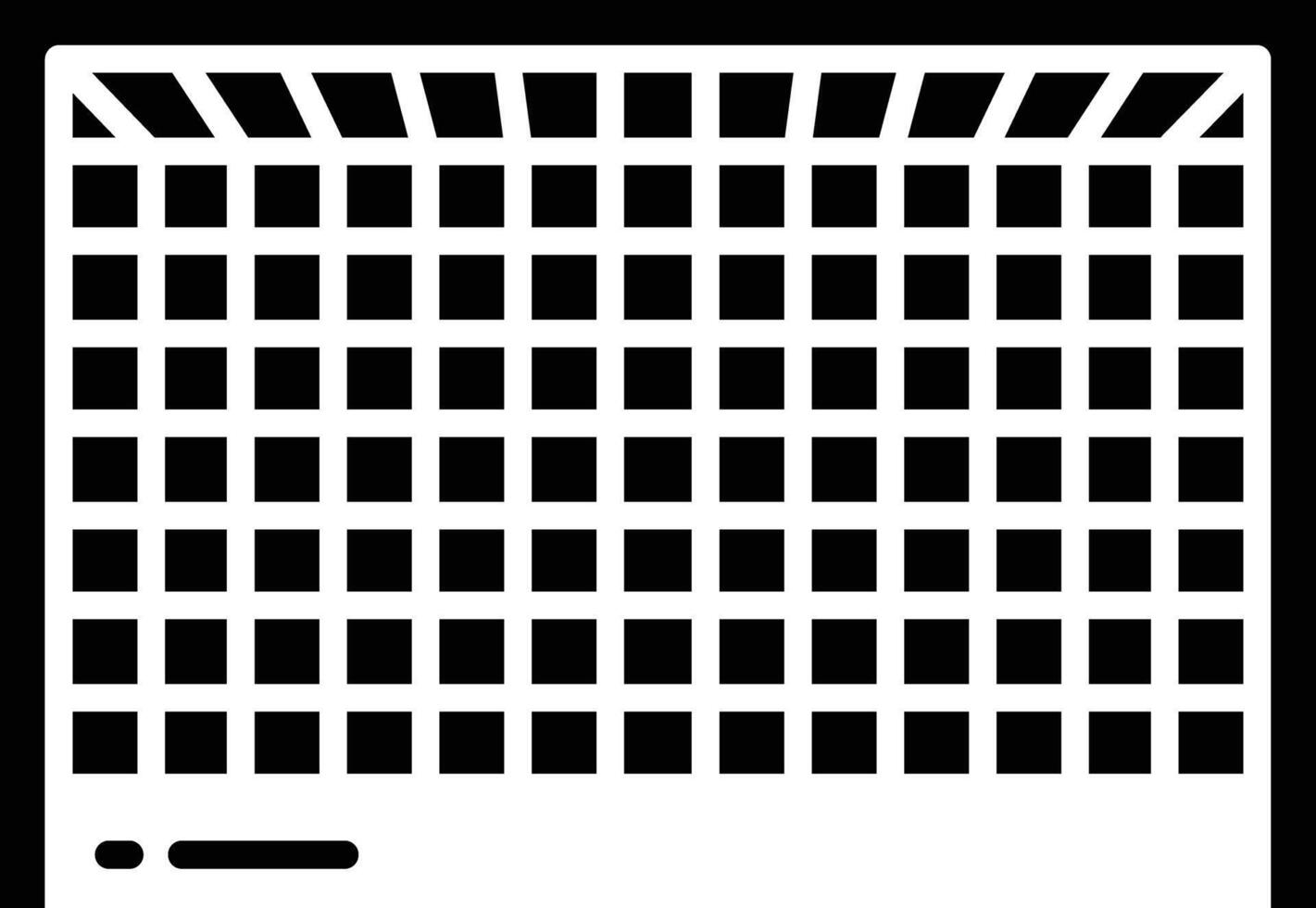 football goal solid glyph illustration vector