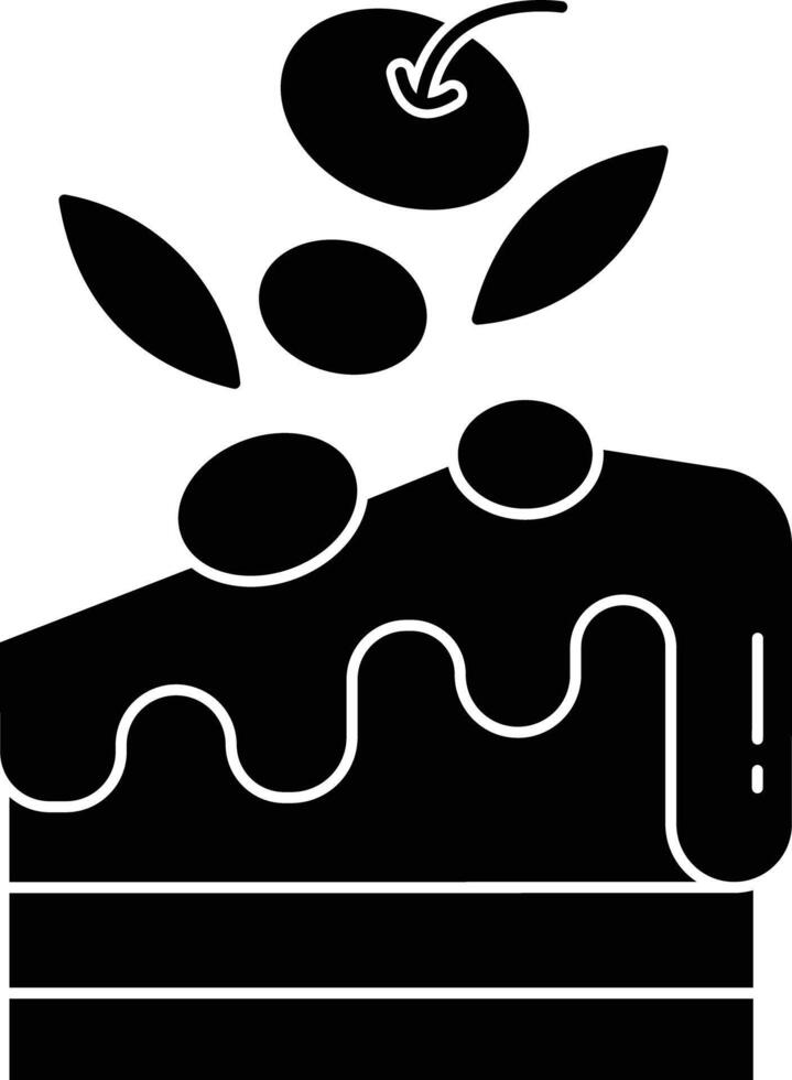 Pastry solid glyph illustration vector