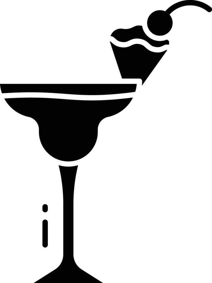 Pineapple juice solid glyph illustration vector