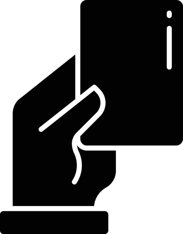 Amonestation solid glyph illustration vector