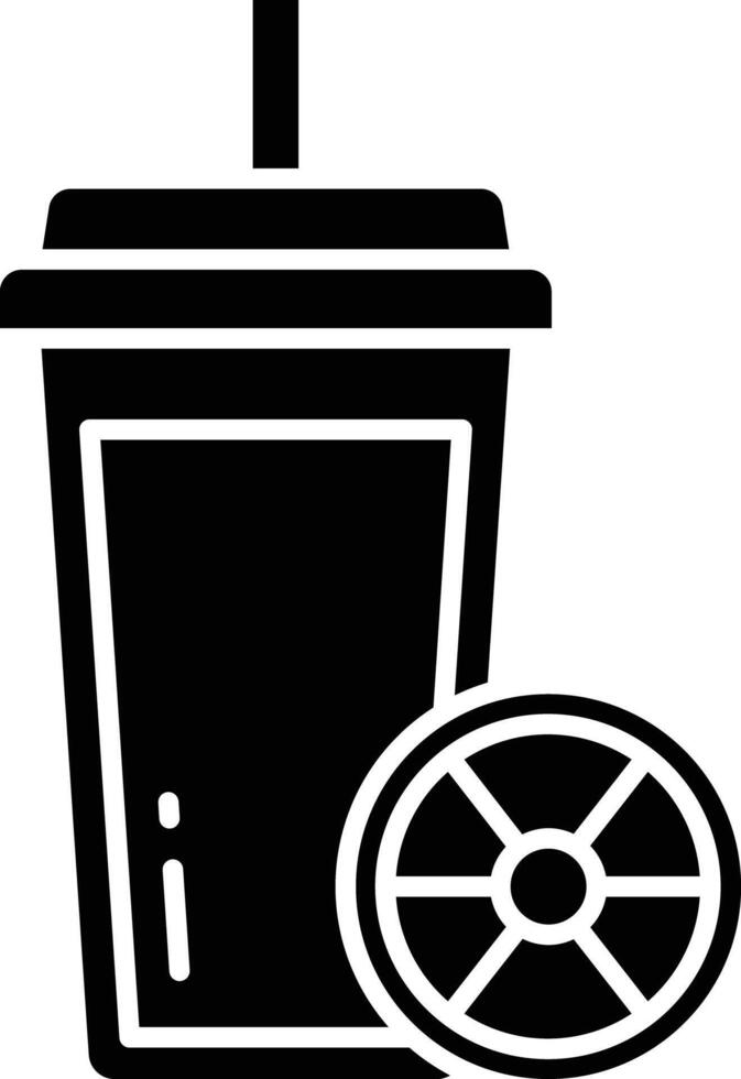 Grapefruit Juice solid glyph illustration vector