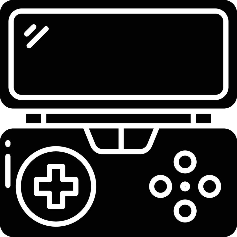 Game solid glyph illustration vector