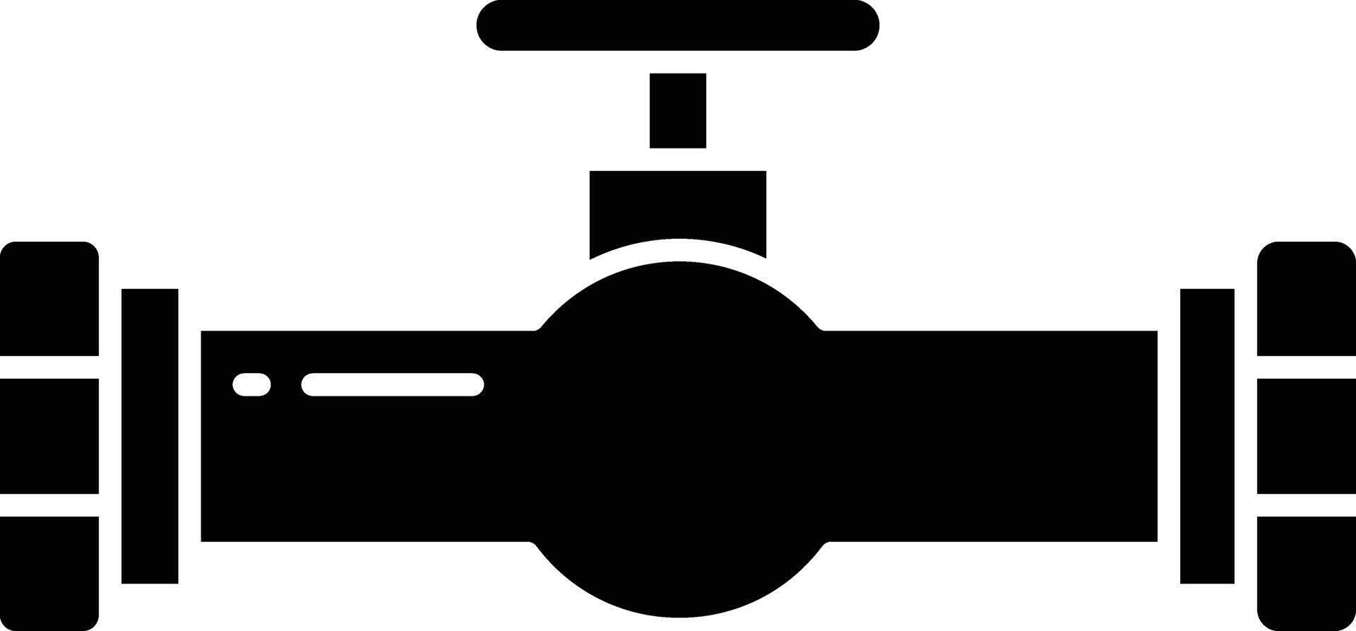 Valve solid glyph illustration vector