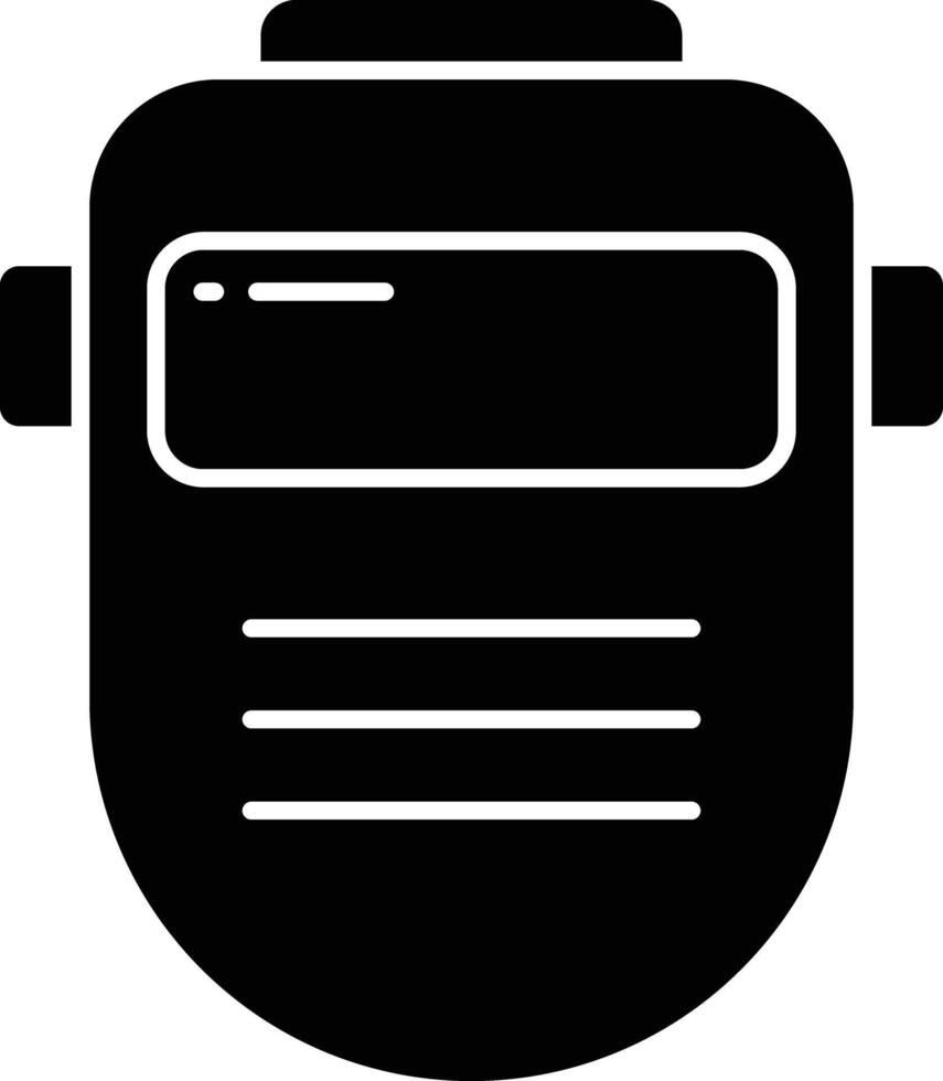 Welding Mask solid glyph illustration vector