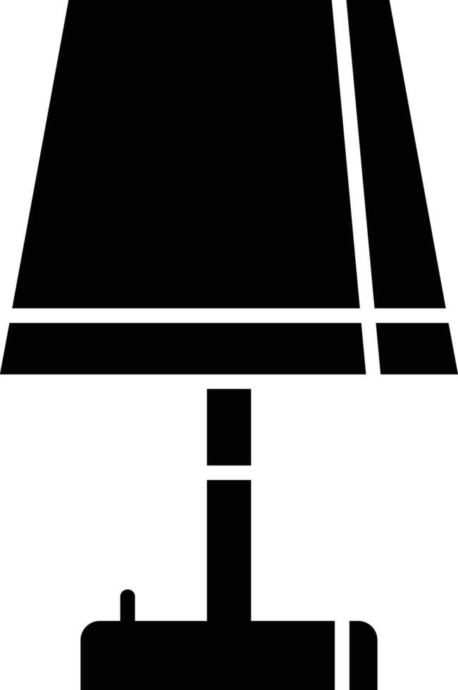 Table Lamp solid glyph illustrations vector