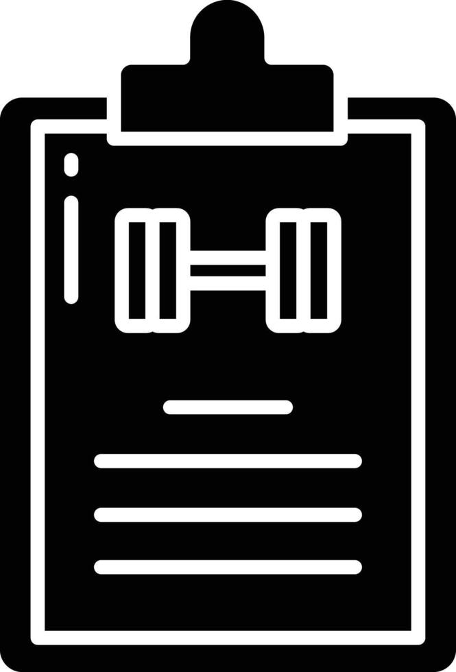 Report solid glyph illustration vector