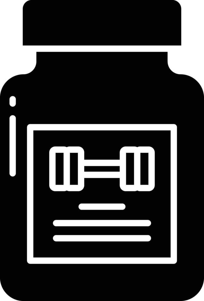 Proteins solid glyph illustration vector