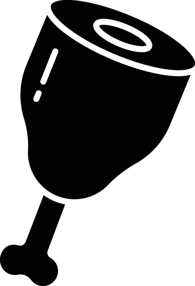 ham solid glyph illustration vector