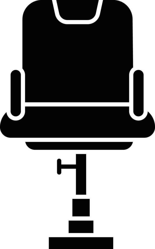 Chair. solid glyph illustration vector