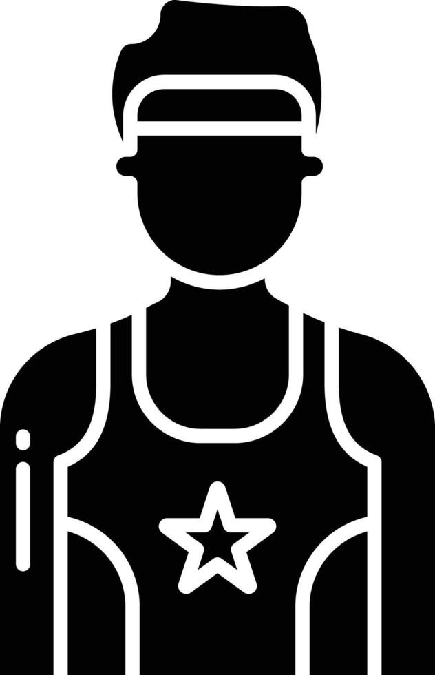 Men solid glyph illustration vector