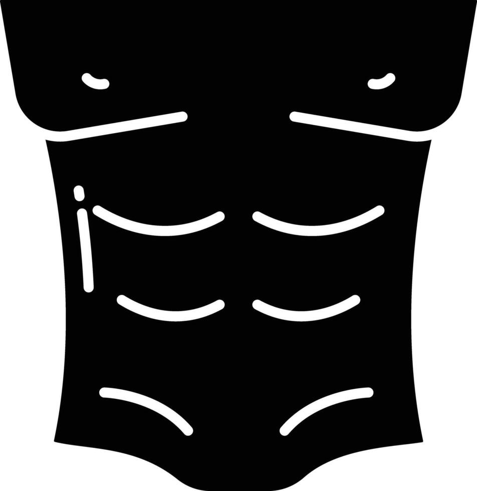 Fitness Male solid glyph illustration vector