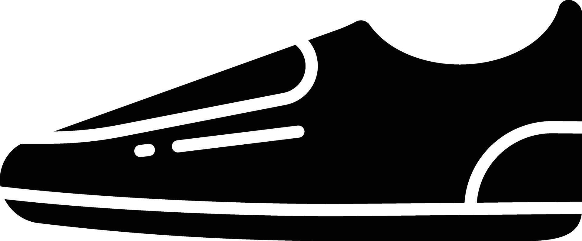 Sneaker solid glyph illustration vector