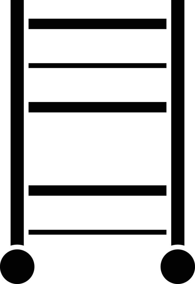 shelf stroller rack solid glyph illustration vector
