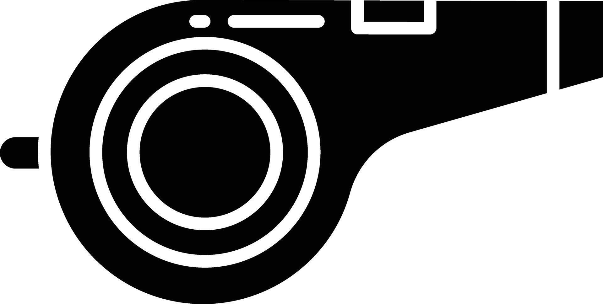 Whistle solid glyph illustration vector
