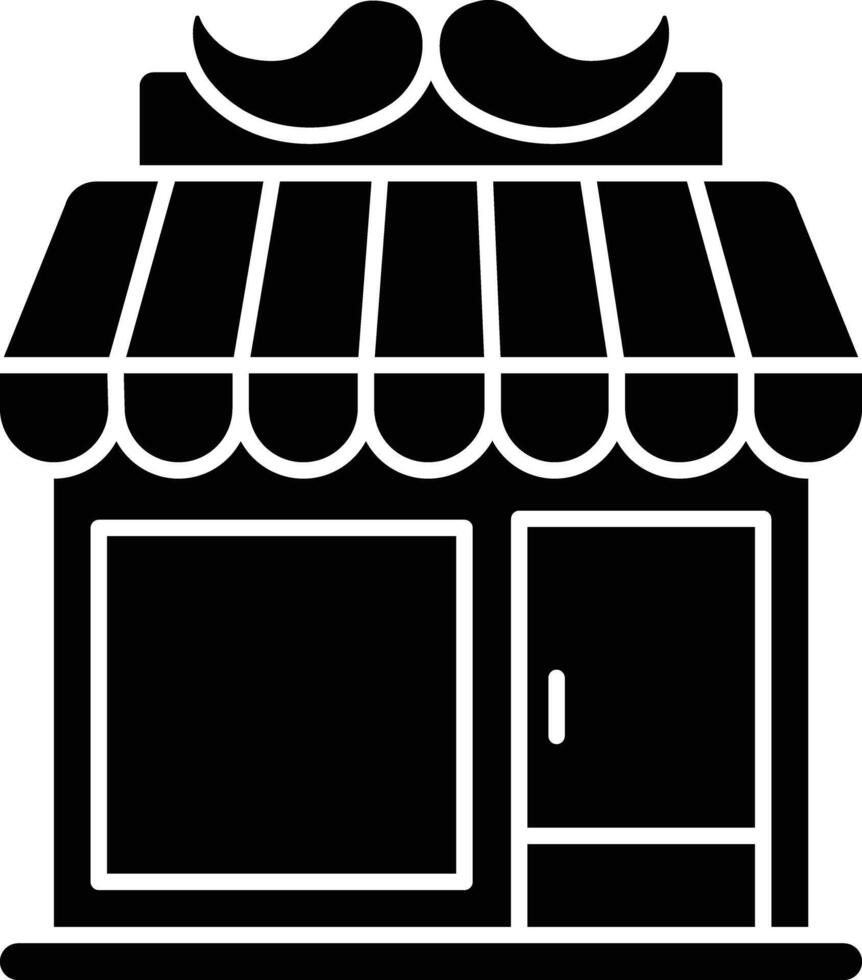 Hair Salon solid glyph illustration vector