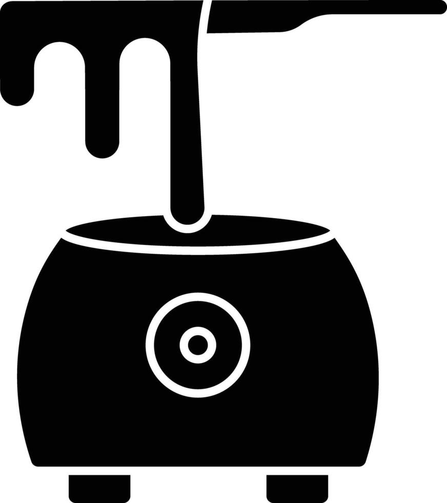 Wax solid glyph illustration vector