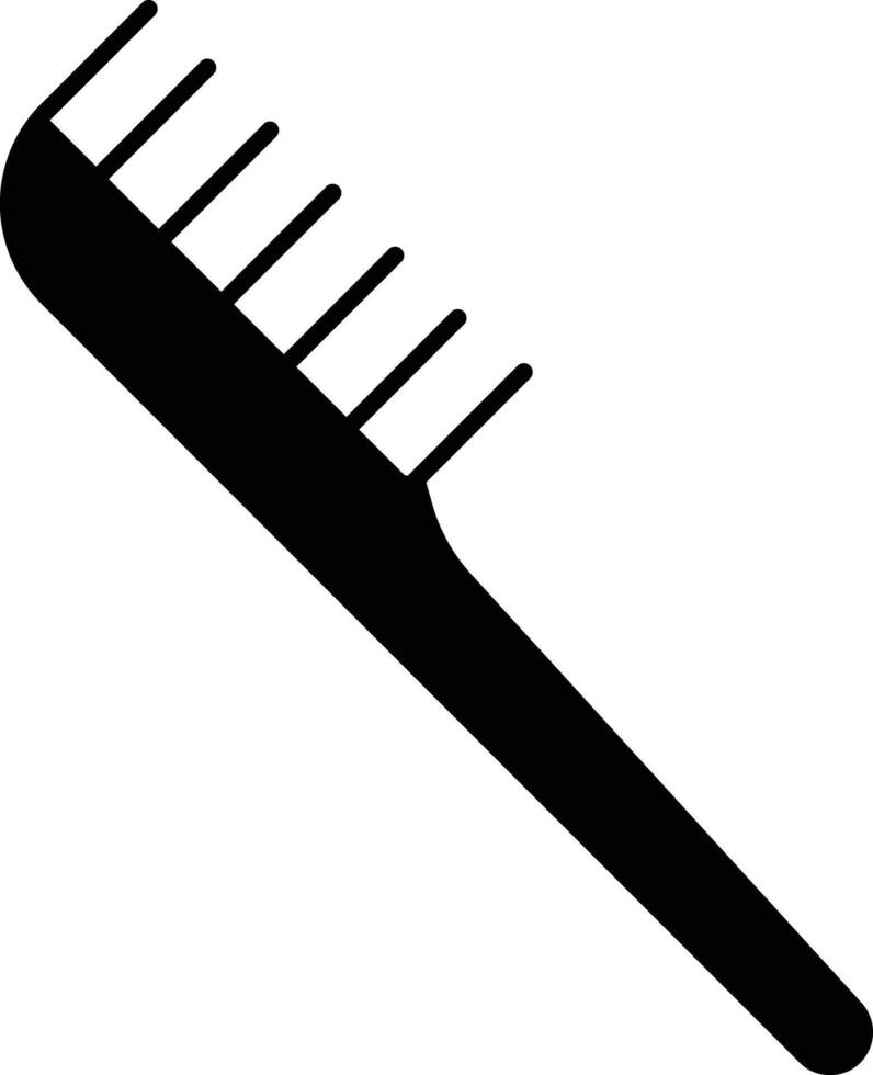 comb solid glyph illustration vector