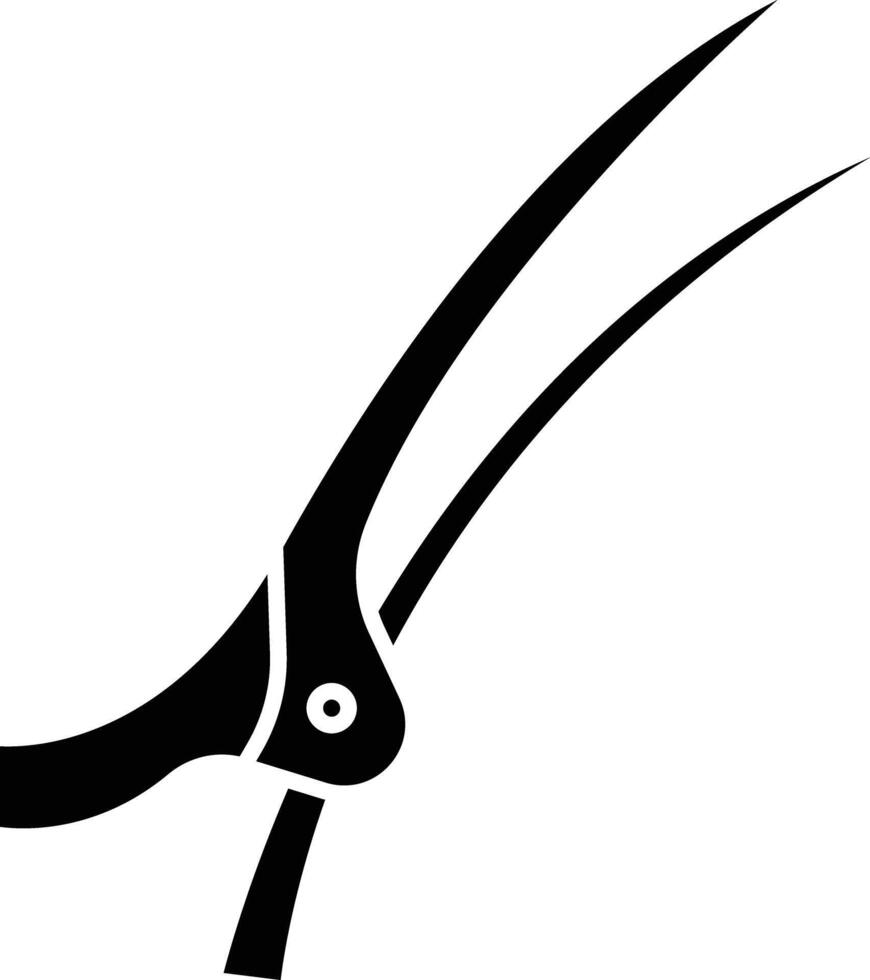 Clip solid glyph illustration vector