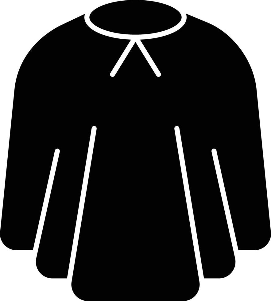 Cape solid glyph illustration vector