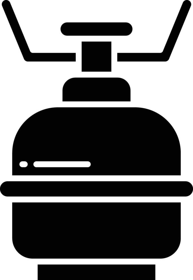 Camping Gas solid glyph illustration vector