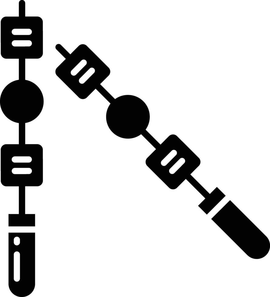 Barbecue solid glyph illustration vector