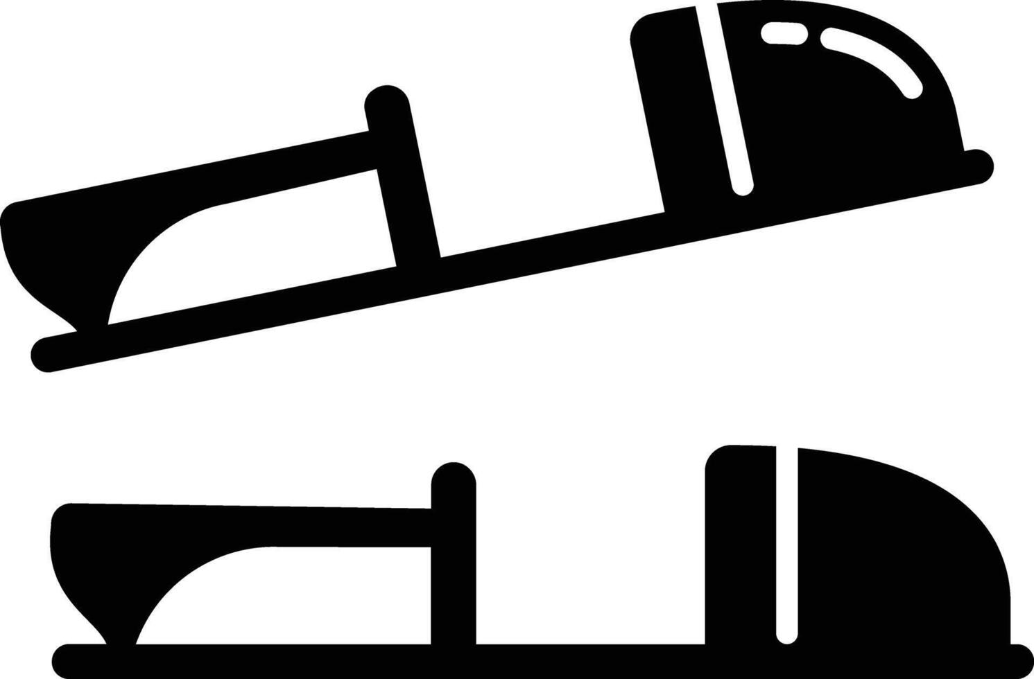 Sandles solid glyph illustration vector