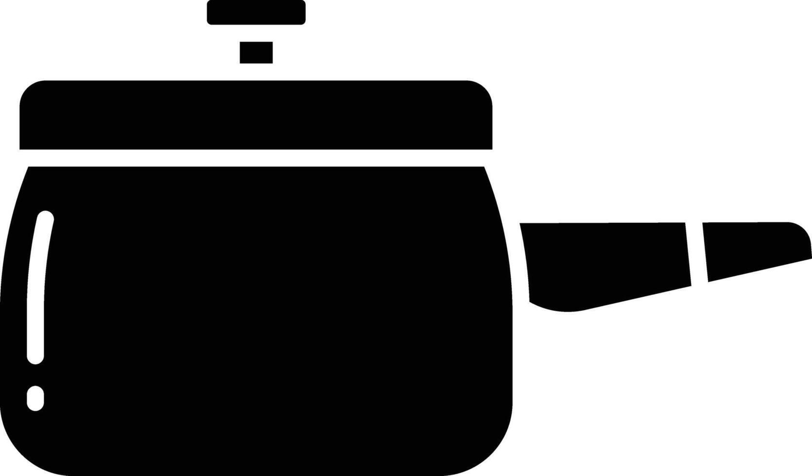 Pot solid glyph illustration vector