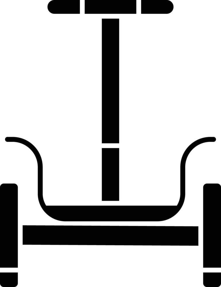 segway solid glyph illustration vector