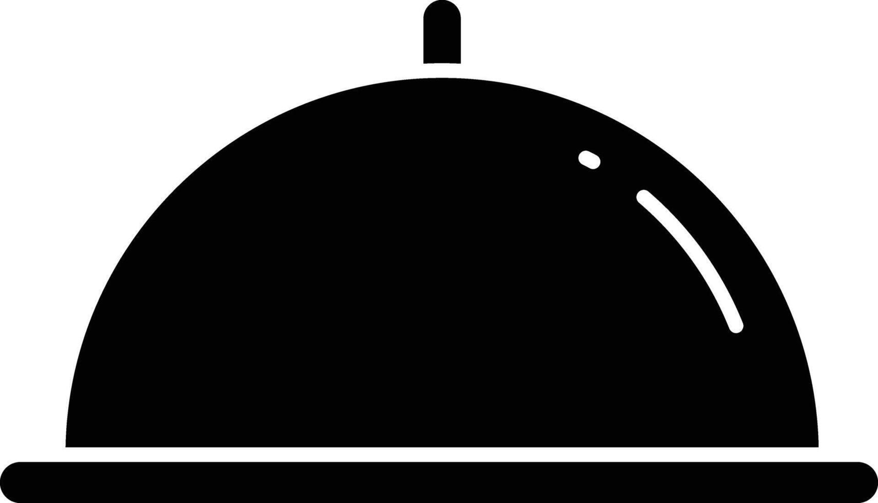 cooking lid solid glyph illustration vector