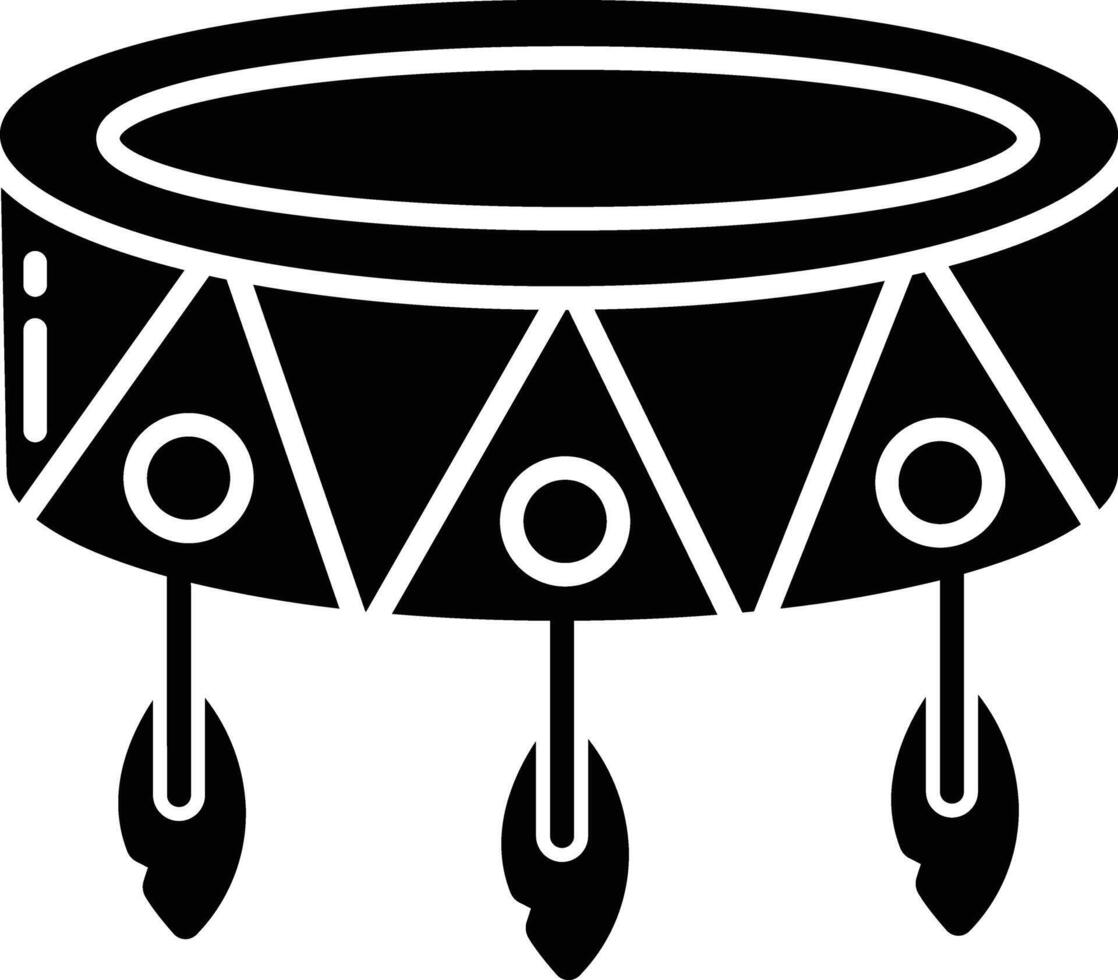 Bracelet solid glyph illustration vector