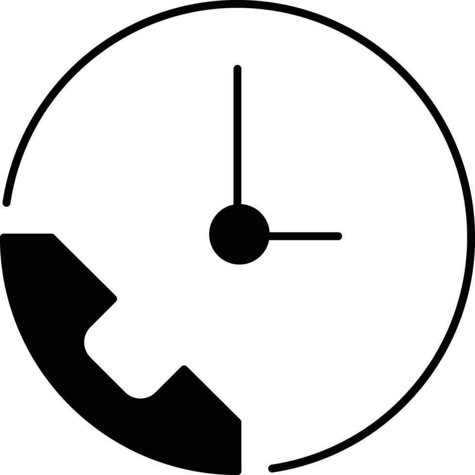 Customer support solid glyph illustration vector