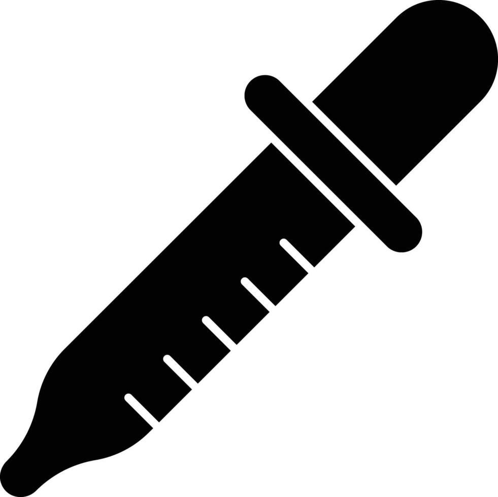 Eye drop solid glyph illustration vector