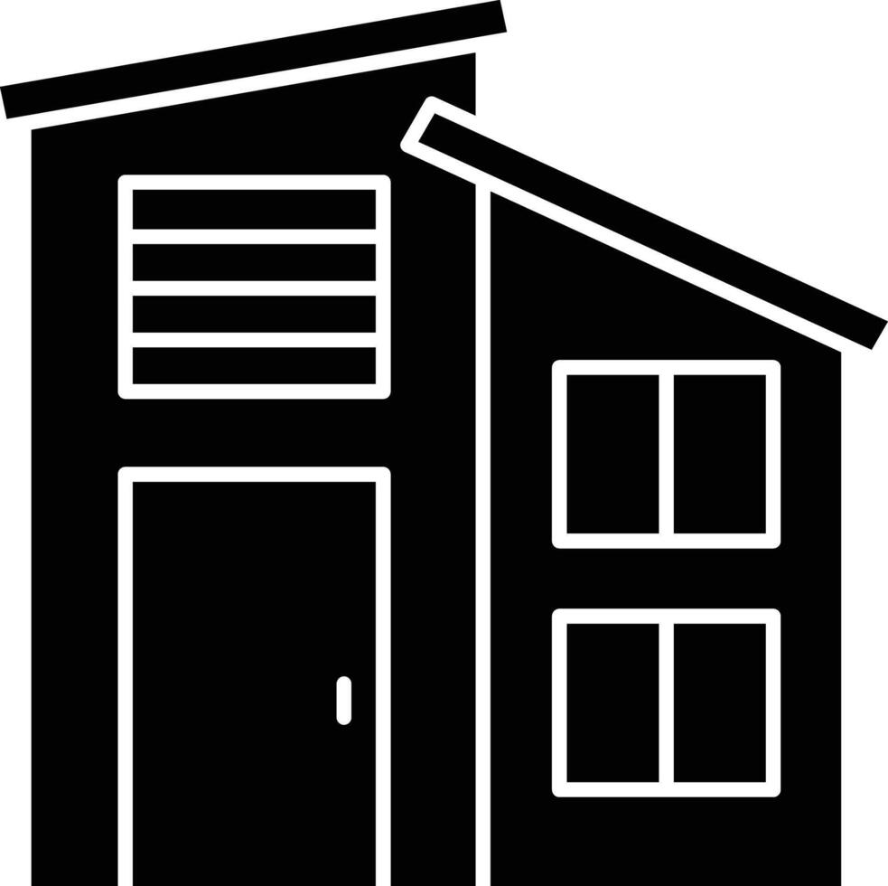 House solid glyph illustration vector