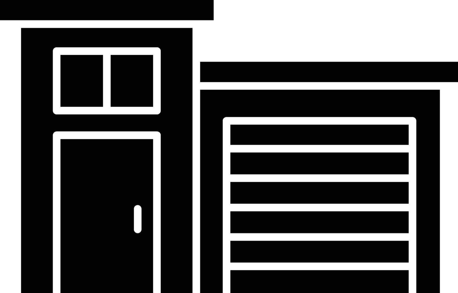 House solid glyph illustration vector
