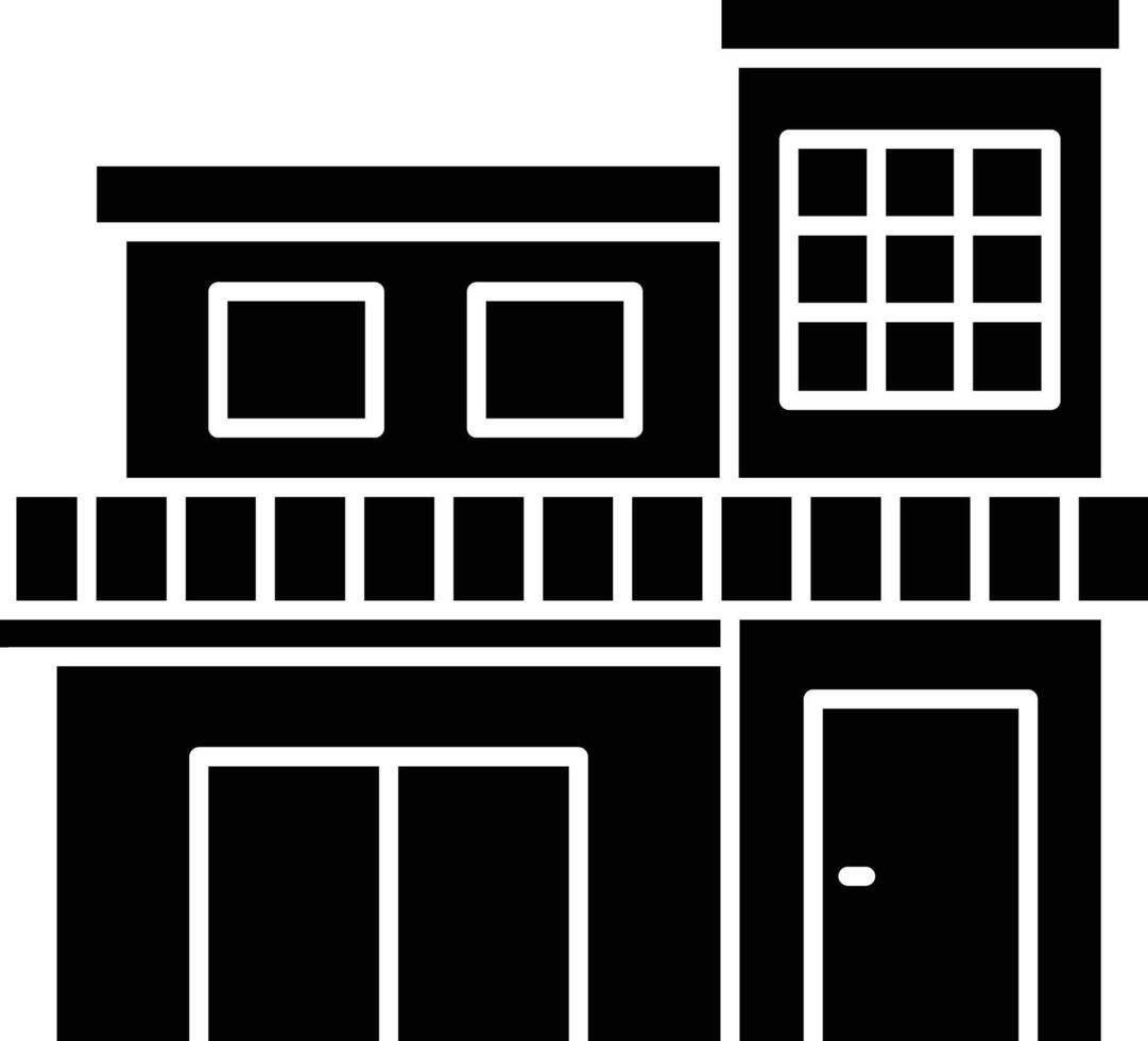 House solid glyph illustration vector