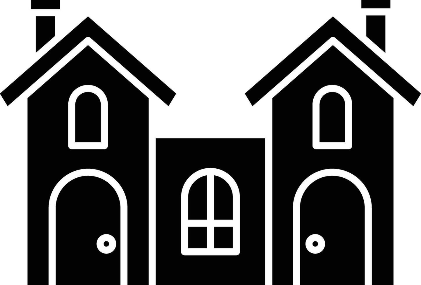 House solid glyph illustration vector