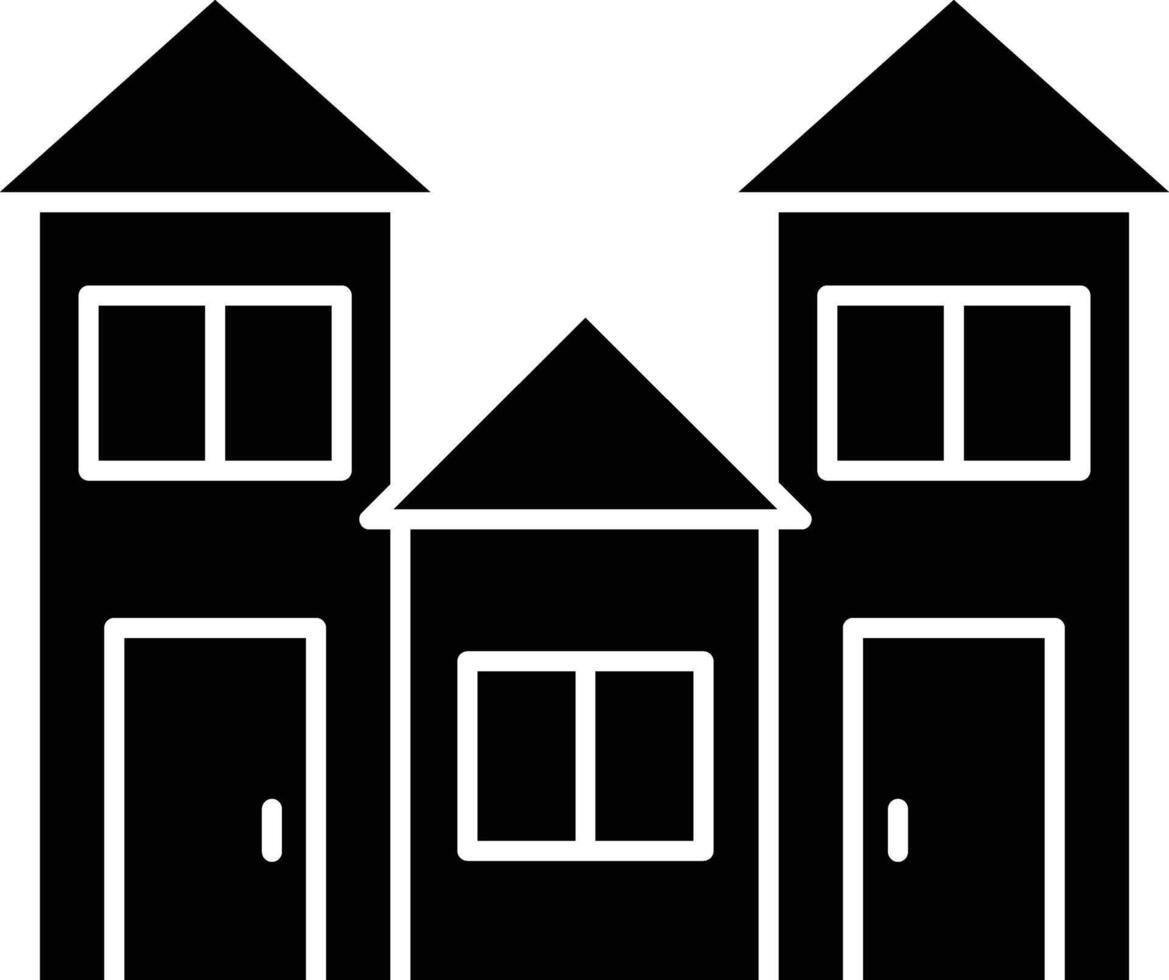 House solid glyph illustration vector