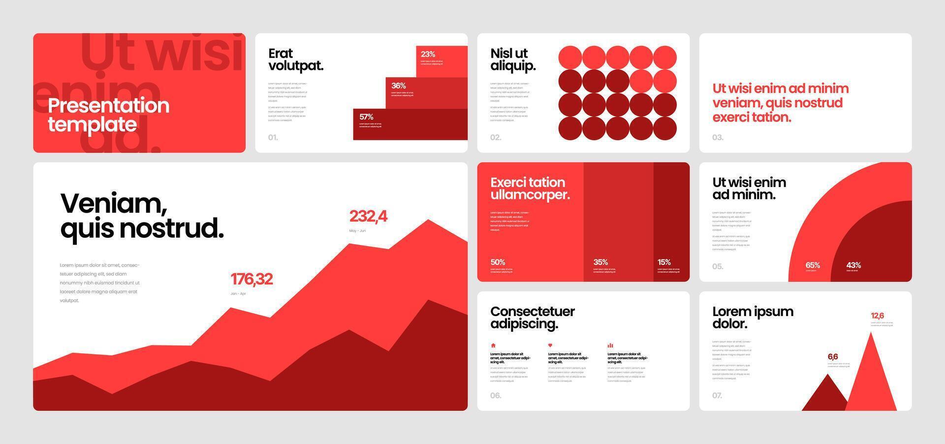 Corporate business presentation template. Elements of infographics use in presentation, flyer and corporate report. Dashboard template with big data visualization. vector