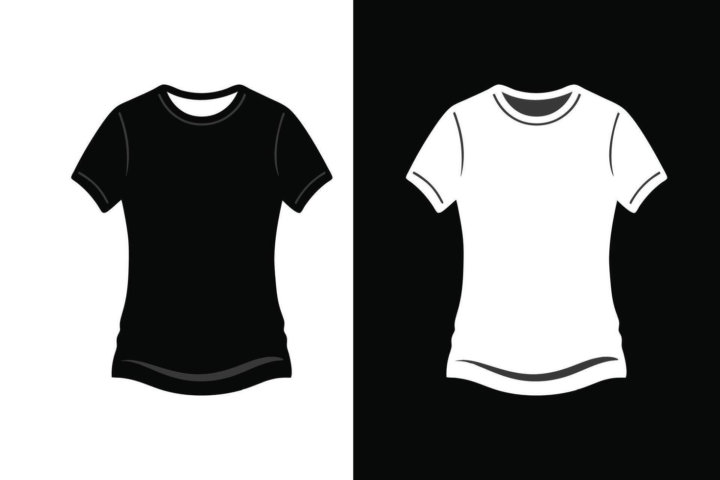 Black Color Bella Canvas T shirt Mockup vector