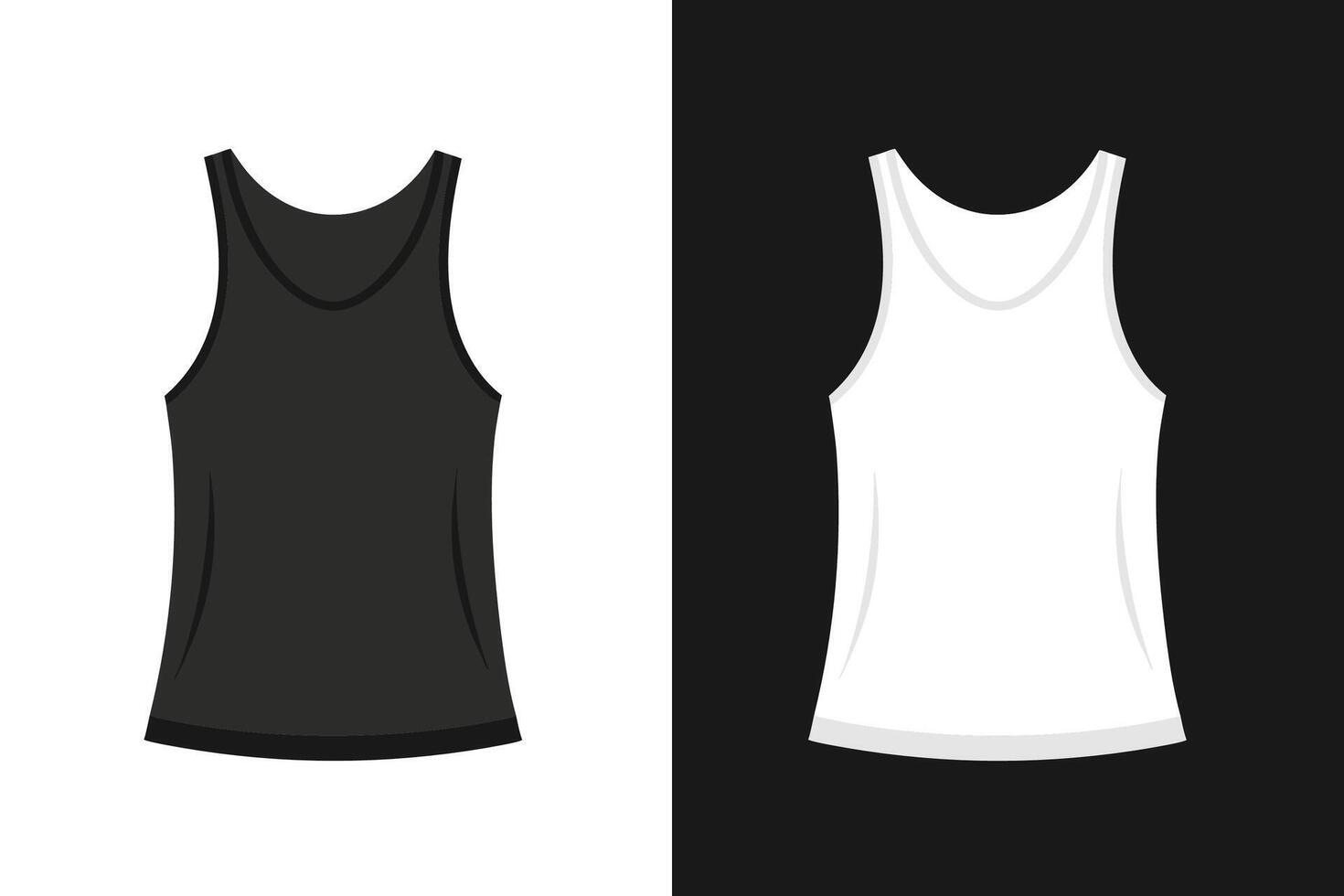 Women Tank Top Mockup vector