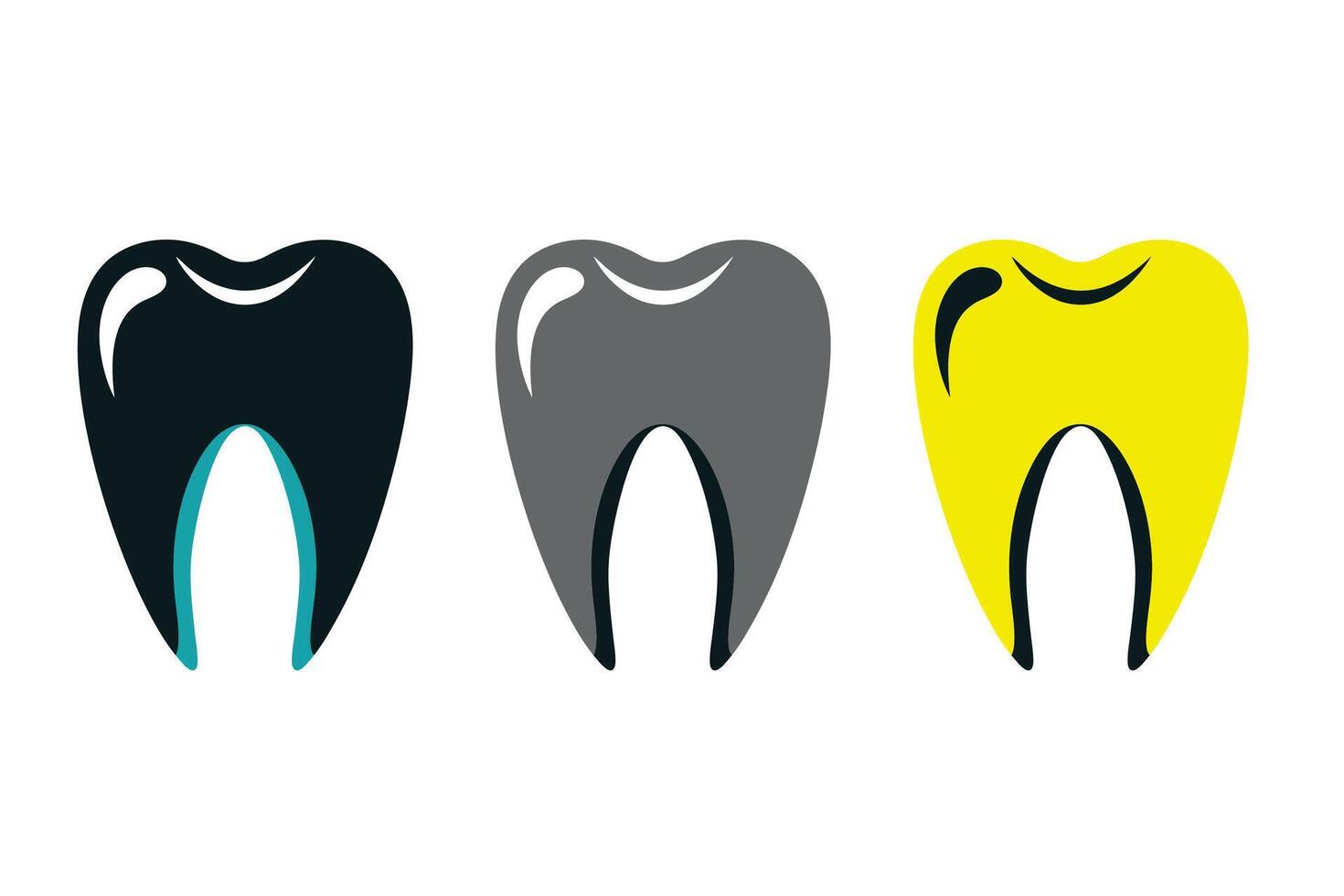 Teeth Icon Logo Abstract Illustration Art vector