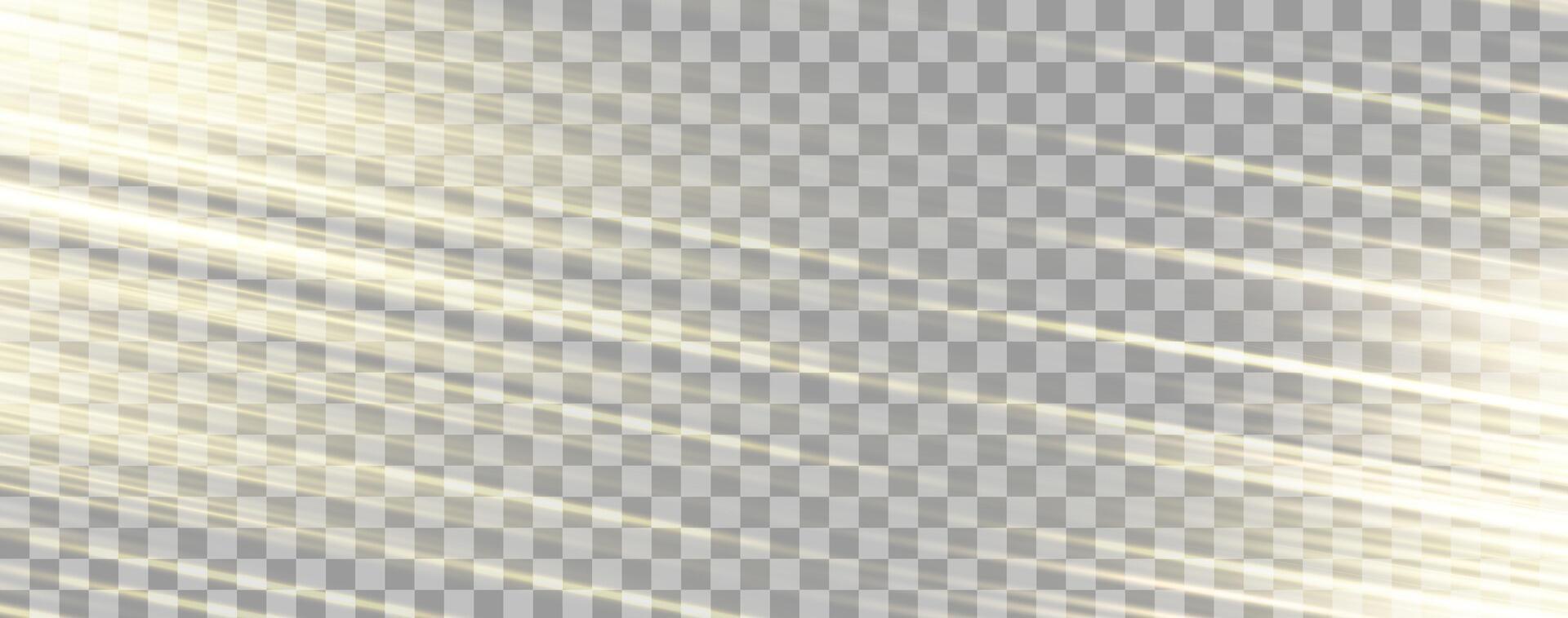 Speed rays, velocity light neon flow, zoom in motion effect, gold glow speed lines, colorful light trails, stripes. vector