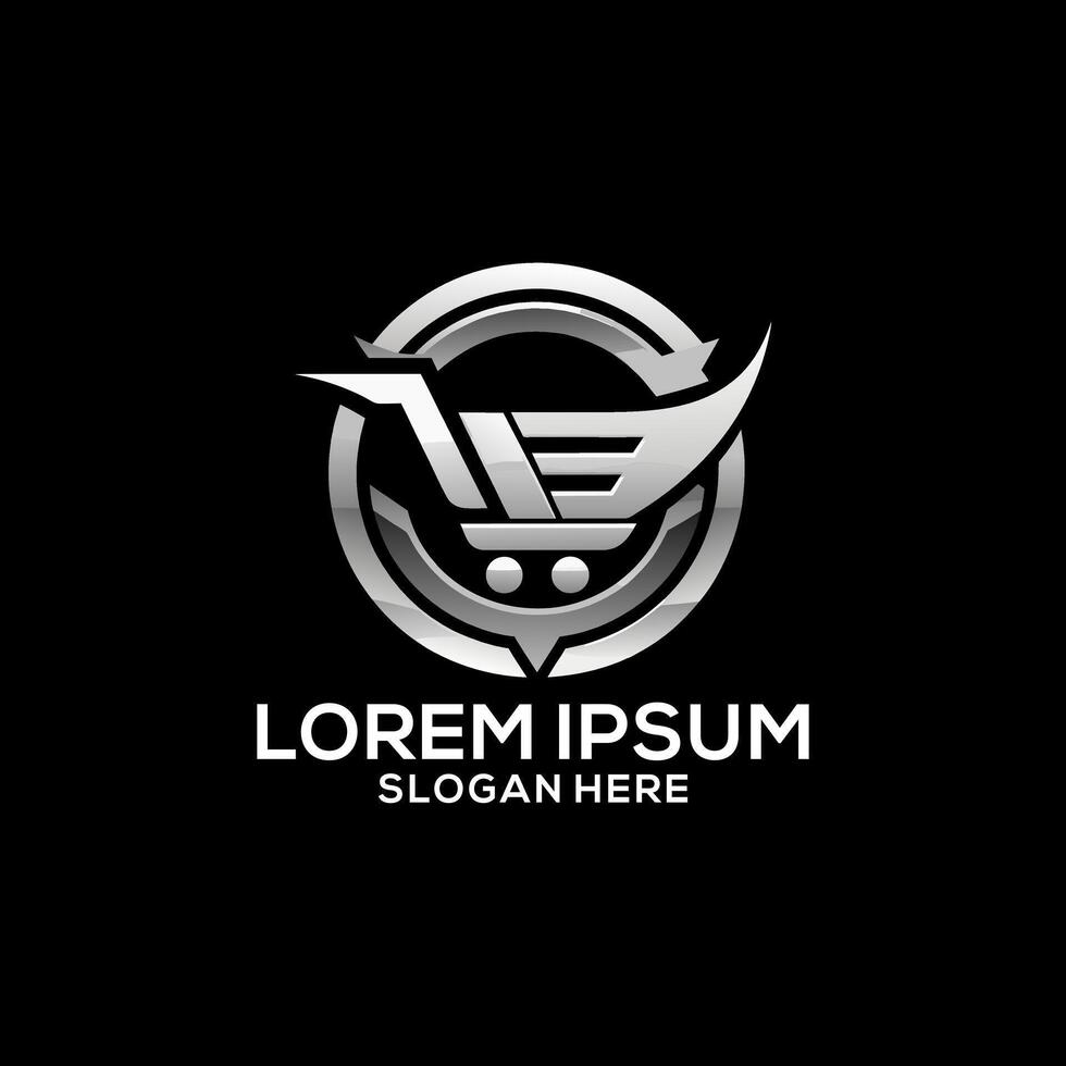 Ecommerce business logo, Ecommerce digital brand logo, Digital business logo, colorful logo for business. vector