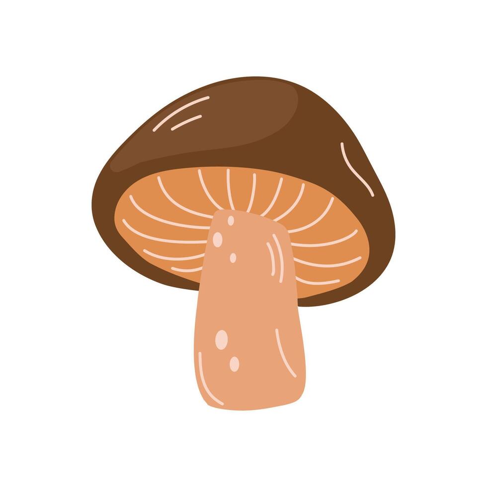 Mushroom Illustration isolated on a white background. vector