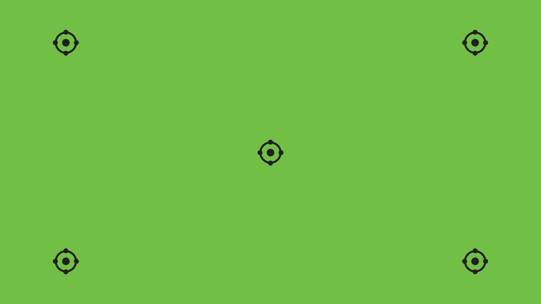 Green screen background, VFX motion tracking markers. Art design green screen backdrop template. vector