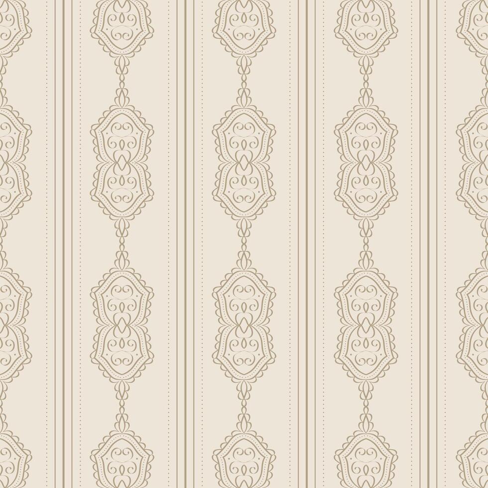 Damask seamless pattern. Classical luxury old fashioned damask ornament, royal victorian seamless texture for wallpapers, textile, wrapping. Exquisite baroque template vector