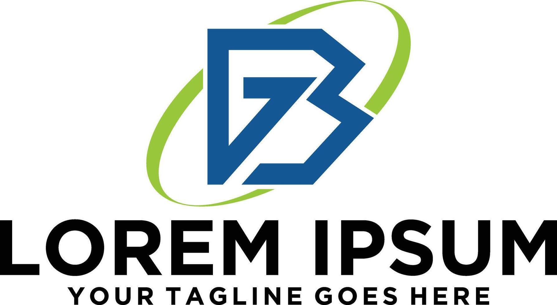 Initial GB letter logo idea vector