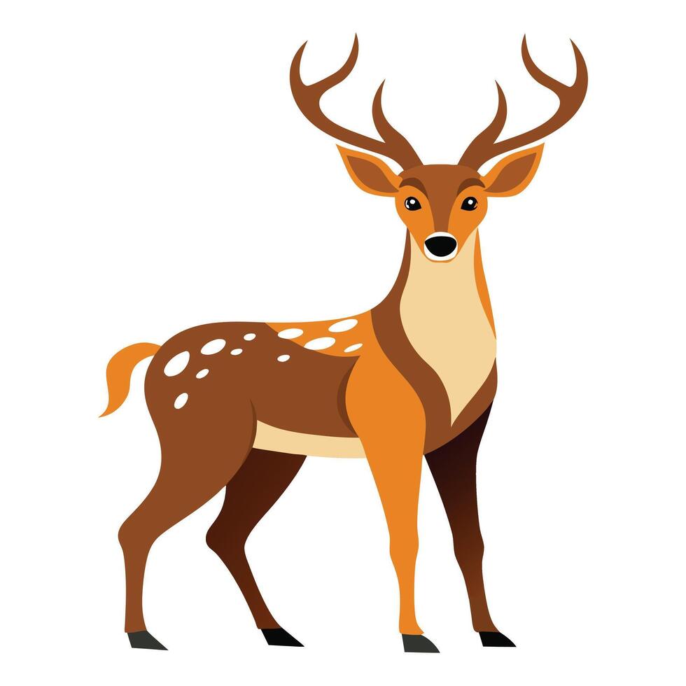 Cute deer Illustrator Artwork vector